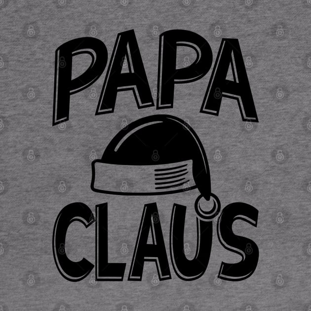 Papa Claus Black Text by JaussZ